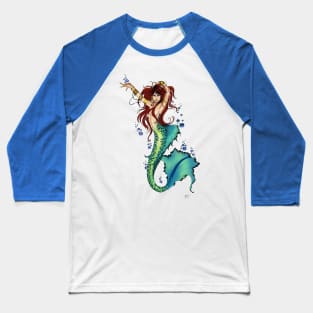 Mermaid Bubbles Baseball T-Shirt